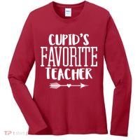 Cupid's Favorite Teacher Women's Long Sleeve Shirt thumb 0