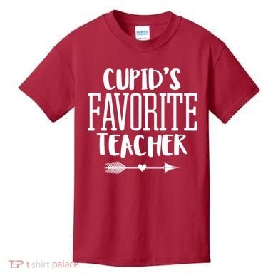 Cupid's Favorite Teacher Kids T-Shirt