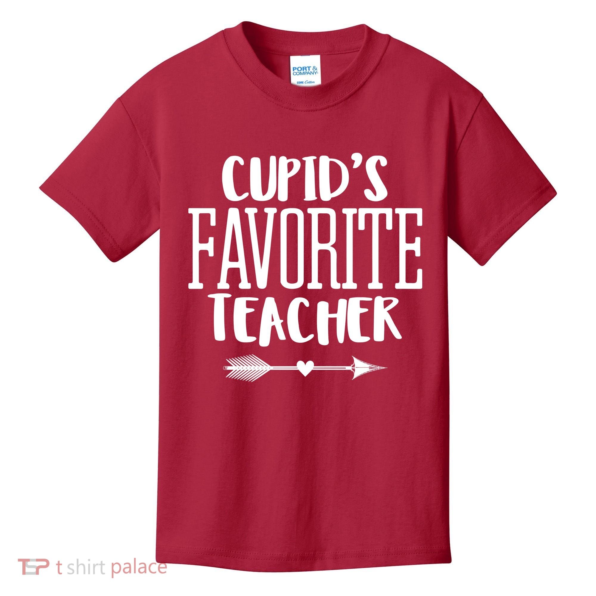 Cupid's Favorite Teacher Kids T-Shirt