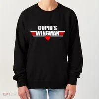 Cupid's Wingman Valentine's Day Women's Sweatshirt thumb 0