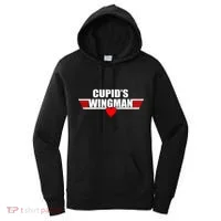 Cupid's Wingman Valentine's Day Women's Hoodie thumb 0