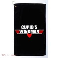 Cupid's Wingman Valentine's Day Golf Towel thumb 0