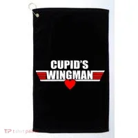 Cupid's Wingman Valentine's Day Golf Towel thumb 0