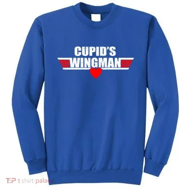 Cupid's Wingman Valentine's Day Sweatshirt