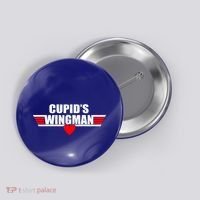 Cupid's Wingman Valentine's Day Button thumb 0