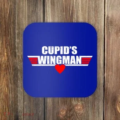 Cupid's Wingman Valentine's Day Coaster