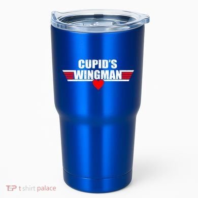 Cupid's Wingman Valentine's Day Tumbler