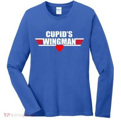 Cupid's Wingman Valentine's Day Women's Long Sleeve Shirt