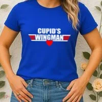 Cupid's Wingman Valentine's Day Women's T-Shirt thumb 2
