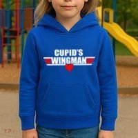 Cupid's Wingman Valentine's Day Kids Hoodie thumb 3