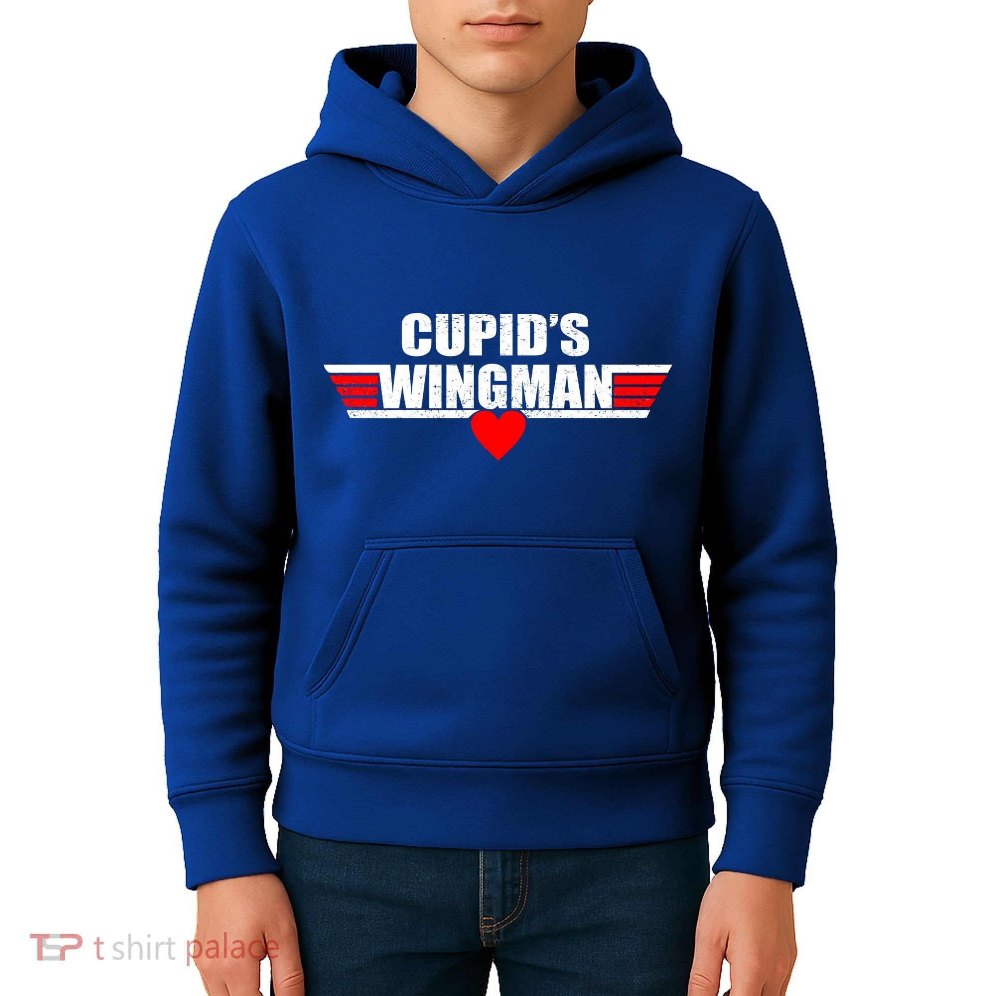 Cupid's Wingman Valentine's Day Kids Hoodie