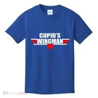 Cupid's Wingman Valentine's Day Kids T-Shirt thumb 0