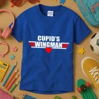 Cupid's Wingman Valentine's Day Kids T-Shirt thumb 3