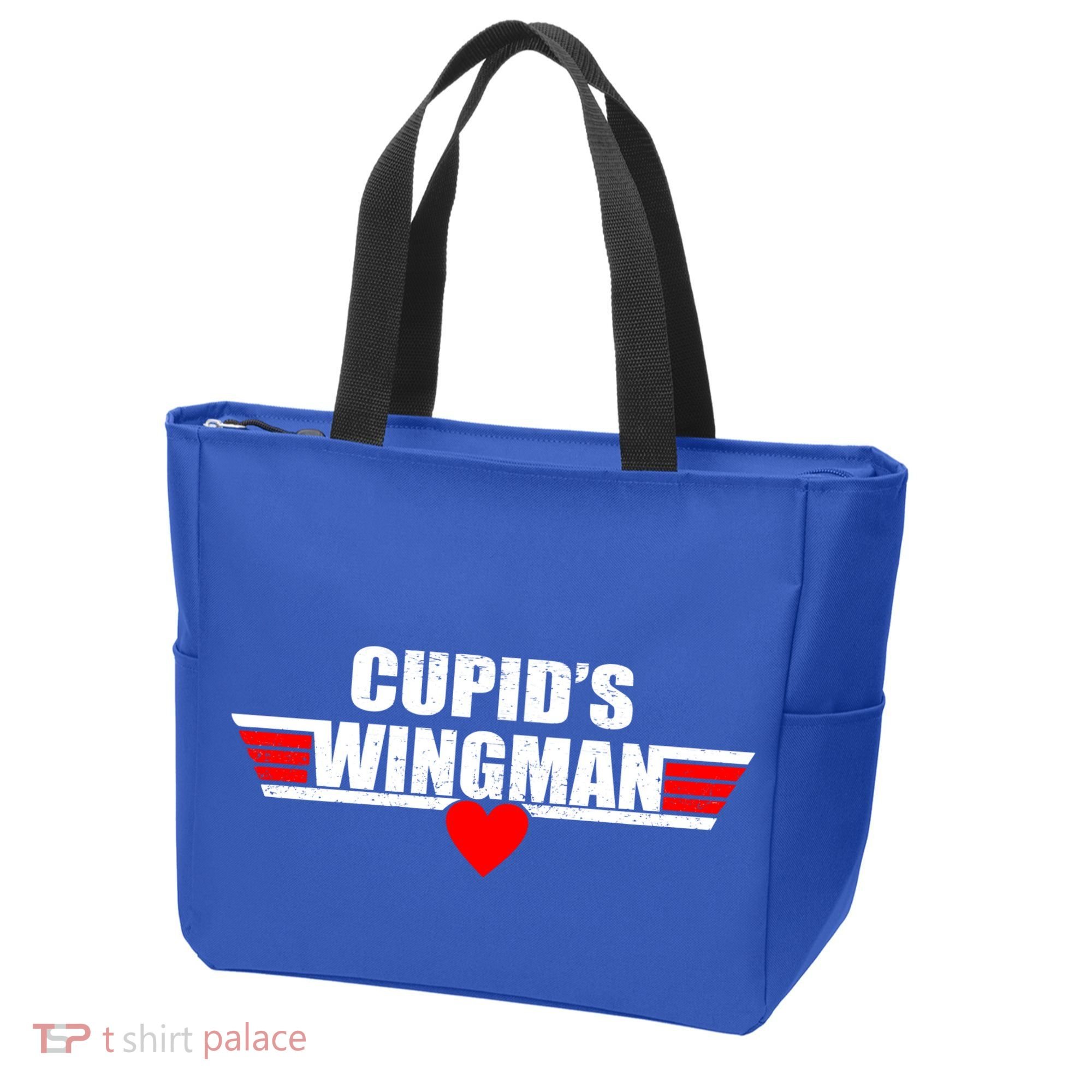 Cupid's Wingman Valentine's Day Tote Bag