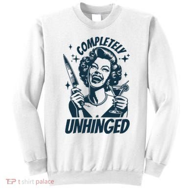 Completely Unhinged Retro Graphic Vintage 90s Sweatshirt