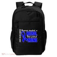 Cure Colon Cancer Heaven Needed A Hero Backpack thumb 0