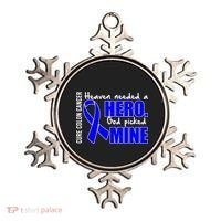 Cure Colon Cancer Heaven Needed A Hero Ornament thumb 0