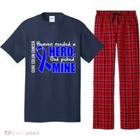 Cure Colon Cancer Heaven Needed A Hero Pajama Set thumb 0
