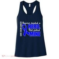 Cure Colon Cancer Heaven Needed A Hero Women's Tank Top thumb 0