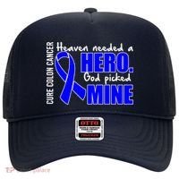 Cure Colon Cancer Heaven Needed A Hero Hat thumb 0