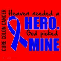 Cure Colon Cancer Heaven Needed A Hero Santa Hat thumb 1
