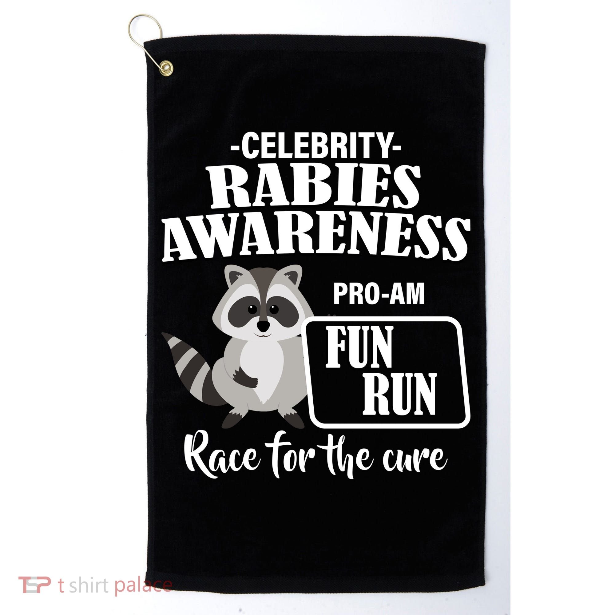 Cure For Rabies Fun Run Golf Towel