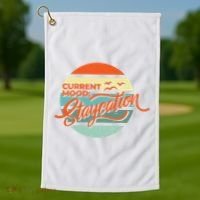 Current Mood Staycation  Golf Towel thumb 1