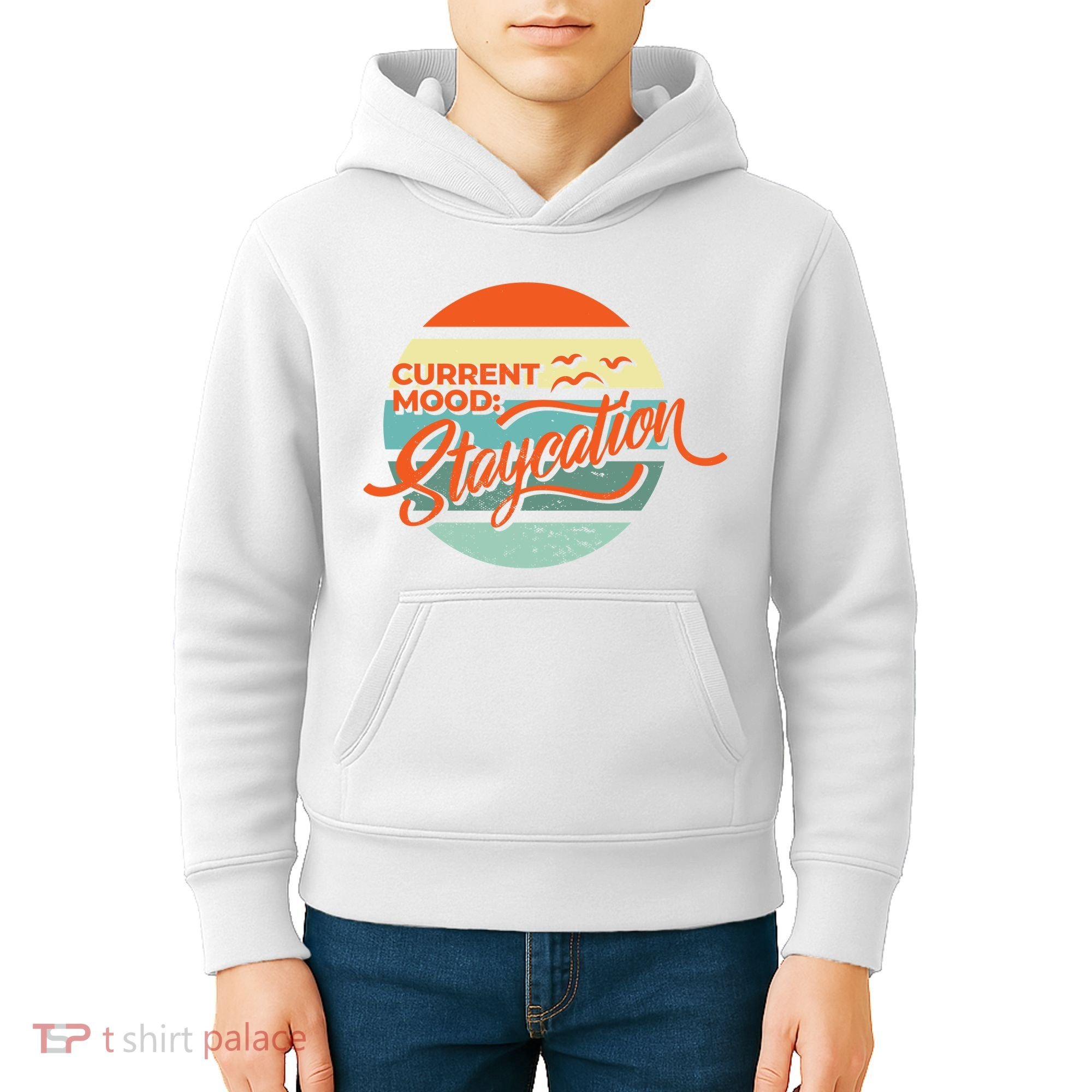 Current Mood Staycation  Kids Hoodie