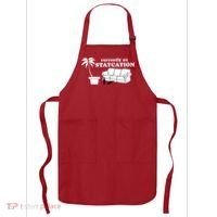 Currently On Staycation Funny Vacation Apron thumb 0