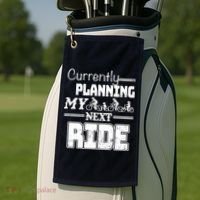 Currently Planning My Next Ride Golf Towel thumb 2