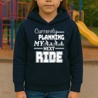 Currently Planning My Next Ride Kids Hoodie thumb 3
