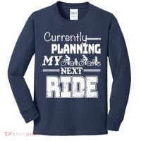 Currently Planning My Next Ride Kids Long Sleeve Shirt thumb 0