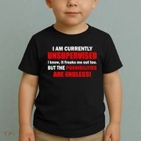 Currently Unsupervised Possibilities Are Endless Toddler T-Shirt thumb 2