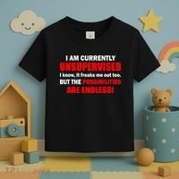 Currently Unsupervised Possibilities Are Endless Toddler T-Shirt thumb 3