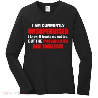 Currently Unsupervised Possibilities Are Endless Women's Long Sleeve Shirt
