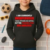 Currently Unsupervised Possibilities Are Endless Kids Hoodie thumb 2