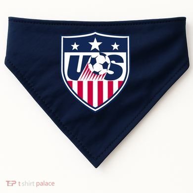 Cool Usa Soccer Team Jersey USA-Made Doggie Bandana