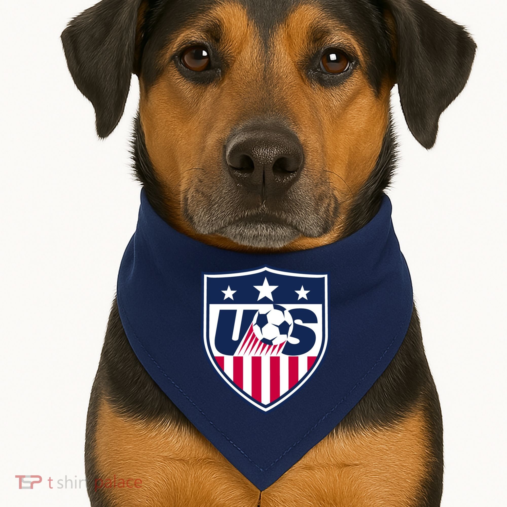 Cool Usa Soccer Team Jersey USA-Made Doggie Bandana