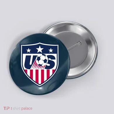 Cool Usa Soccer Team Jersey Button