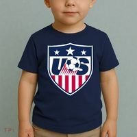 Cool Usa Soccer Team Jersey Toddler T-Shirt thumb 2