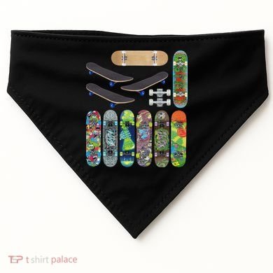 Cool Unique Skateboards Design Mash Up USA-Made Doggie Bandana