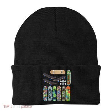 Cool Unique Skateboards Design Mash Up Beanie