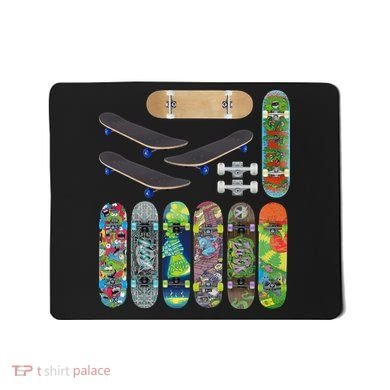 Cool Unique Skateboards Design Mash Up Mousepad