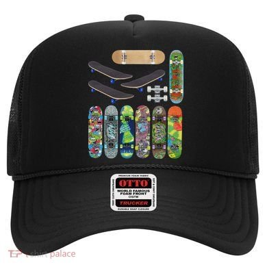 Cool Unique Skateboards Design Mash Up Hat