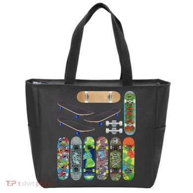 Cool Unique Skateboards Design Mash Up Tote Bag