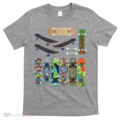 Cool Unique Skateboards Design Mash Up T-Shirt