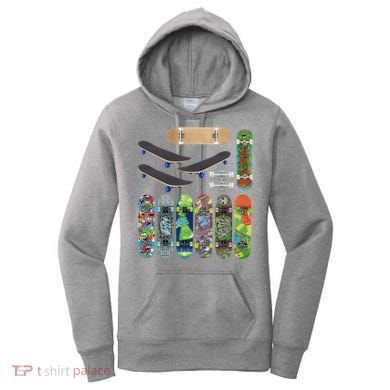 Cool Unique Skateboards Design Mash Up Women's Hoodie