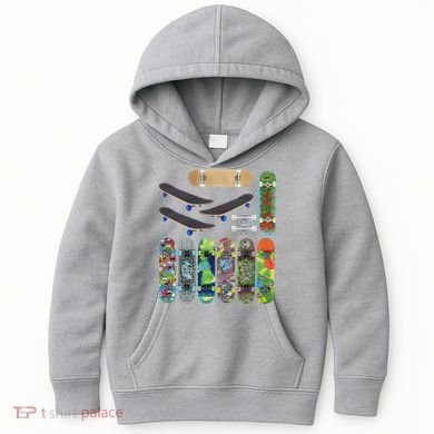 Cool Unique Skateboards Design Mash Up Kids Hoodie