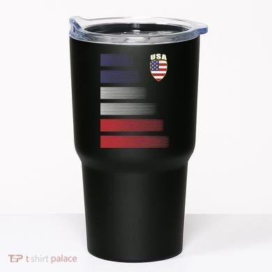 Cool USA Soccer Jersey Stripes Tumbler