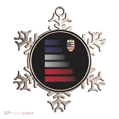 Cool USA Soccer Jersey Stripes Ornament